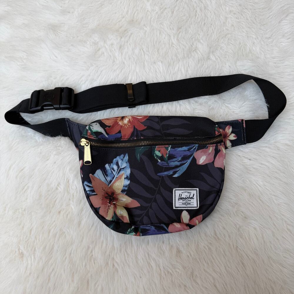 Herschel Fifteen Waist Pack Summer Floral Black adjustable